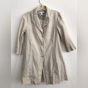 St. Tropez West 100% Linen jacket S